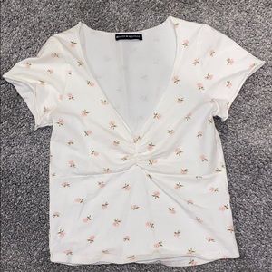 Brandy Melville Floral Crop Top